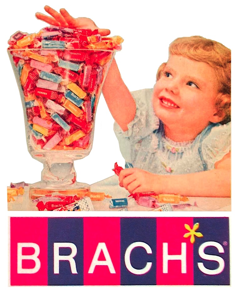 Vintage 1955 Orig Magazine Ad Brach's Candy Enjoy Real Chocolate Covered  Peanuts