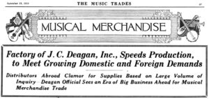 J. C. Deagan, Inc., est. 1897 - Made-in-Chicago Museum